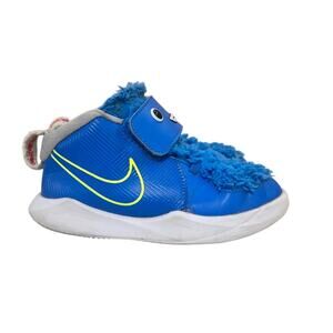 Nike Team Hustle D 10 Monster Shoes Blue Furry Face Toddler Size 10C‎ Rare Cute